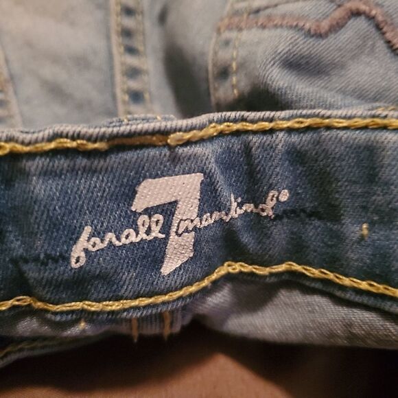 7 for all mankind Girl's Distressed Jean S… - Picture 7 of 9